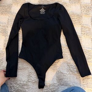 Klassy Network Black Long Sleeve Bodysuit